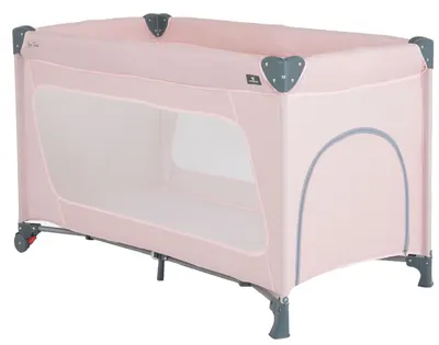Patut pliabil pentru copii Cangaroo - One touch, roz