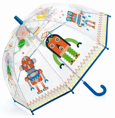 Umbrela pentru copii Djeco - Roboti