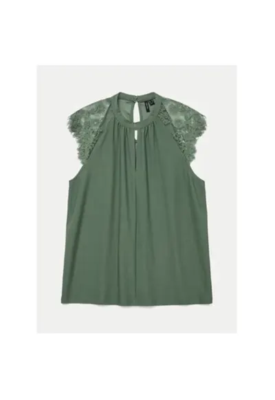 Bluza dama - 304785672 - Poliester recliclat - Verde - Verde