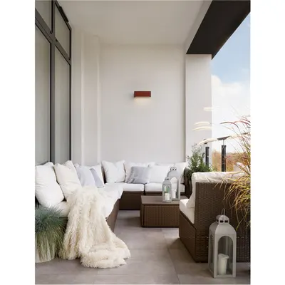 Aplica BROWN Nisipiu Rust Brown Aluminiu turnat Aluminiu & Sticla clara LED 2W 3.700V 83Lm 3000K IP65 Solar Deschis cu Senzor