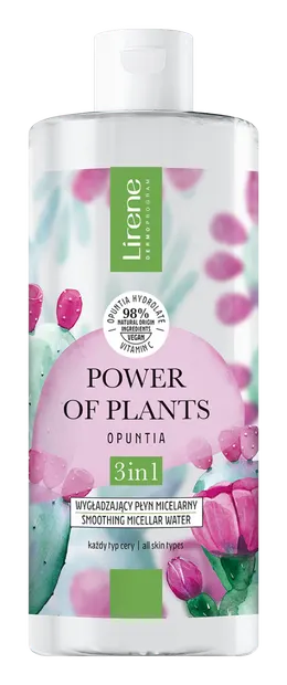 Apa micelara 3in1 cu efect netezitor Opuntia Power Of Plants, 400ml, Lirene