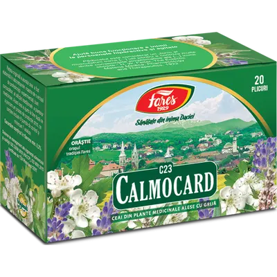 Calmocard, C23, ceai la plic, Fares | 20 plicuri