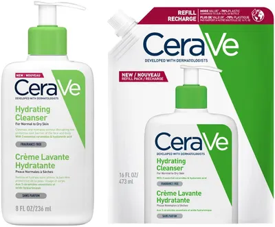 CeraVe Set - Cremă de curățare pentru față și corp + Filler, 236 + 473 ml