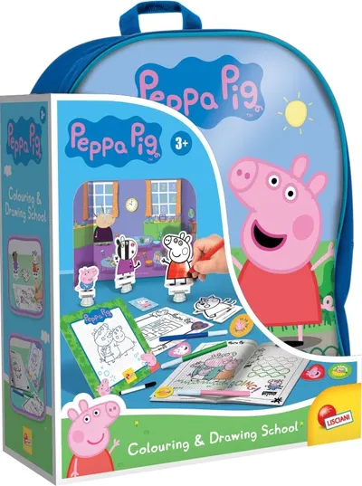 Set de desen Lisciani Peppa Pig - Cu rucsac