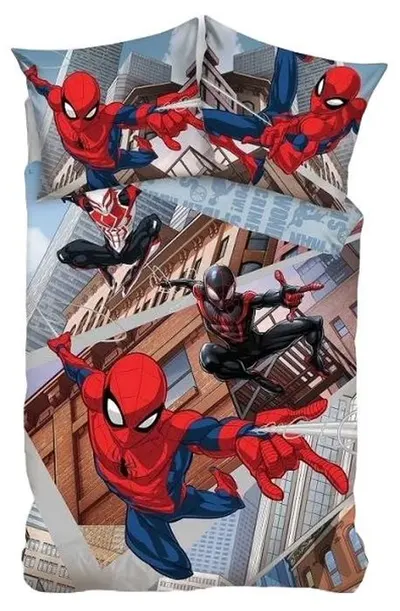 Set dormitor 3D pentru copii, format din 2 piese Sonne - Supermen, 150 x 210 cm