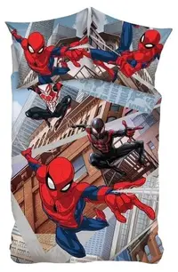 Set dormitor 3D pentru copii, format din 2 piese Sonne - Supermen, 150 x 210 cm