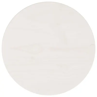 vidaXL Blat de masă, alb, Ø30x2,5 cm, lemn masiv de pin