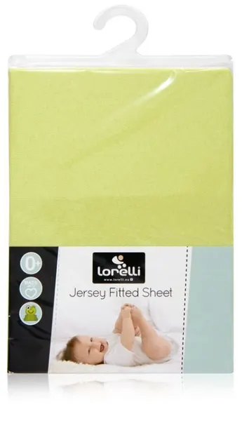 Cearsaf pentru bebelusi Lorelli - Verde, 60 х 120 cm