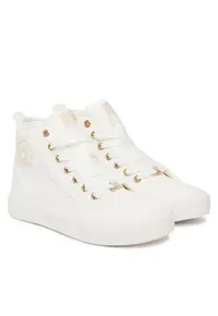 Pantofi copii - alb - material textil - pentru fete
