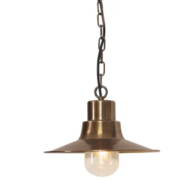 Lampa suspendata Sheldon 1 Light Chain Lantern – Aged Brass