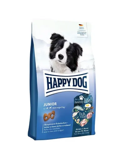 HAPPY DOG Fit and Vital Junior 4 kg hrană uscată pentru căței