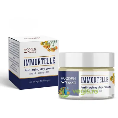 Crema de Zi Anti-Aging pentru Toate Tipurile de Ten cu Imortele 50ml