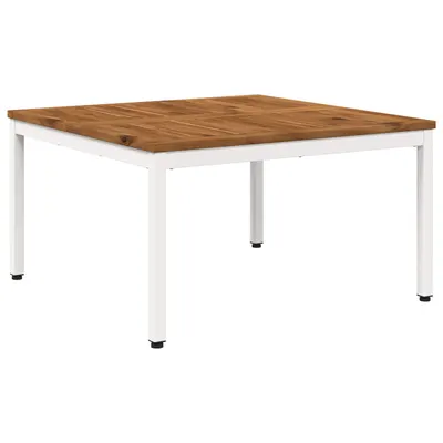 vidaXL Masă de cafea Natural și Alb 80 x 80,5 x 45 cm