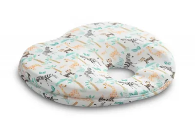 Pernuta ergonomica pentru nou nascuti Sensillo Zoo ajuta la formarea capului,material placut la atingere,potrivita pentru caruciorpatut