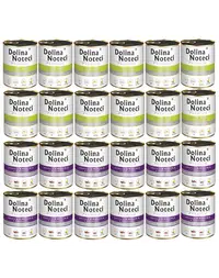 DOLINA NOTECI Mix arome Premium hrană câini 24x800g iepure cu merisoare și gâscă cu cartof