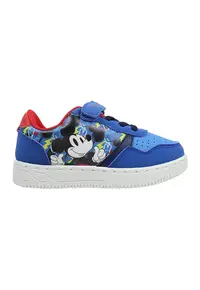 Pantofi sport de piele ecologica cu Micky Mouse - Rosu/Albastru royal