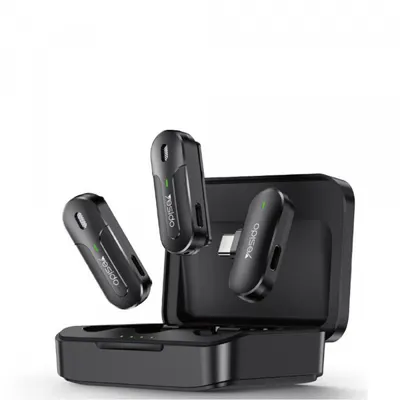 Lavaliera Yesido KR17, USB-C, Set 2 bucati, Neagra