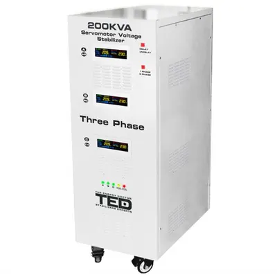Stabilizator tensiune 200KVA 142KW, Trifazat, TED