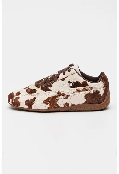 Pantofi sport cu animal print Speedcat - Maro/Alb murdar
