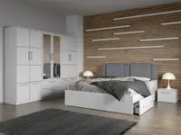 Set dormitor complet Alb - Acapulco - C15
