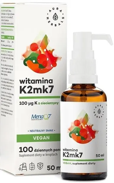 Vitamina K2, picături, 50 ml, Aura Herbals