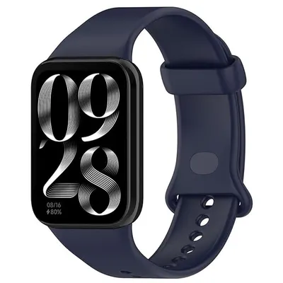 Curea Sport pentru Xiaomi Mi Band 8 Pro / Band 9 Pro / RedMi Watch 4, Ajustabila cu buton, Silicon, Bleumarin Engros