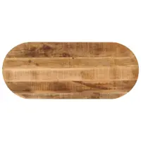 Gossi blat de masa oval, 100x40x2,5 cm, lemn masiv mango brut