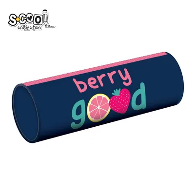 Penar tip etui, 1 fermoar, berry good, 21.5x7.3 cm, S-COOL