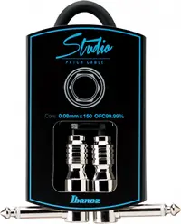 Cablu pentru chitară Ibanez - HF07P, 6.3 mm, 0.21 m, negru/argintiu