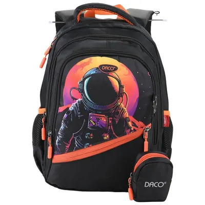 Ghiozdan scolar 38x30x17cm, Astronaut, GH3519, Daco