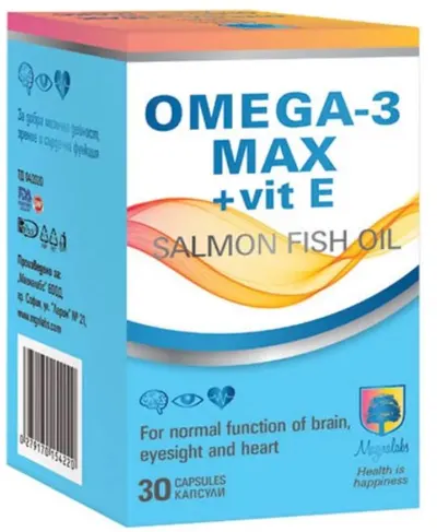 Omega-3 Max + vit E, 30 capsule, Magnalabs