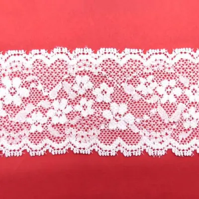 Dantelă elastică model 6607, 5cm (rolă 25yarzi ~ 22m)
