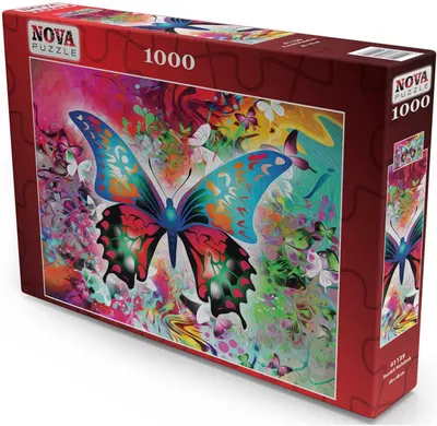 Puzzle Nova puzzle din 1000 de piese - Fluture colorat