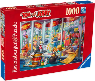 Puzzle Ravensburger din 1000 de piese - Tom si Jerry
