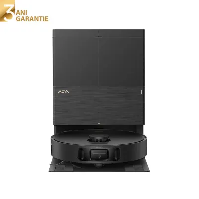 Aspirator robot cu mop MOVA E50 Pro Ultra Robot Vacuum, 30.000 Pa, 5.200mAh, 200 min, MaxiReach™, statie inteligenta, Black - Default Title