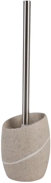 Perie de toaletă Inter Ceramic - Eharis, 10,5 x 36,6 cm, gri