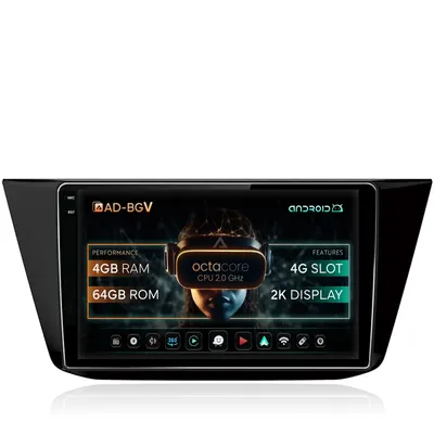 Navigatie Volkswagen Tiguan (2016+), Android, V-Octacore 4GB RAM + 64GB ROM, 10.36 Inch - AD-BGV10004+AD-BGRKIT036