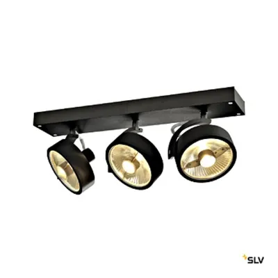 KALU 3 QPAR111,negru,75Wlampa plafon/perete