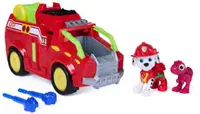 Set de joacă Spin Master Paw Patrol - The Dino Movie, mașina de pompieri cu Marshall și dinozaur