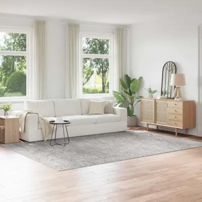 vidaXL Covor Shaggy Antiderapant Gri 240 x 340 cm PP