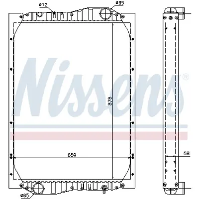 Radiator, racire motor NISSENS 69601A
