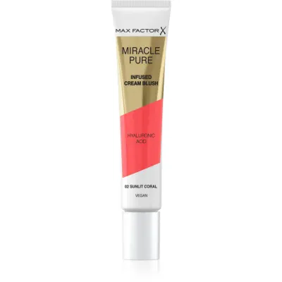 Max Factor Miracle Pure blush cremos culoare 02 Sunlit Coral 15 ml