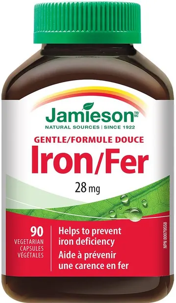 Complex de fier, 28 mg, 90 capsule, Jamieson