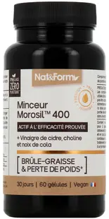 Minceur Morosil 400 – Formulă pentru slăbire, 60 capsule, Nat&Form
