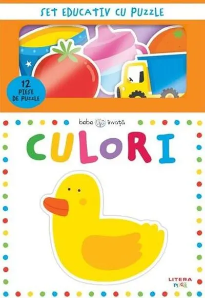 Bebe învaţă. Culori. Set educativ cu puzzle - Board book - ***