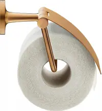 Suport hartie igienica Duravit Starck T 0099400400, montare pe perete, capac, metal, Bronz mat
