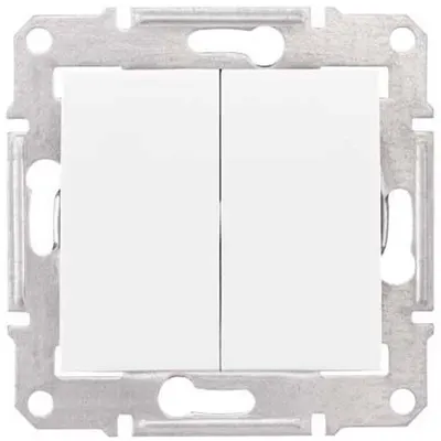 Intrerupator cap scara dublu Schneider Sedna SDN0600121, alb