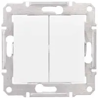 Intrerupator cap scara dublu Schneider Sedna SDN0600121, alb