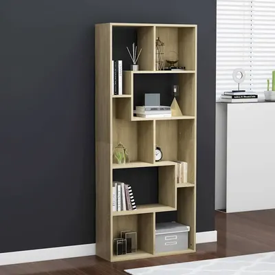 vidaXL Bibliotecă, stejar Sonoma, 67 x 24 x 161 cm, lemn prelucrat