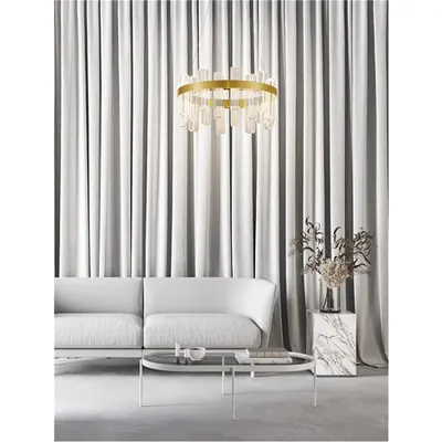 Lampa suspendata ARGO Alama aurie Metal & Acrylic LED 81W 220-240V 3120Lm 3000K IP20 Triac Dimabil